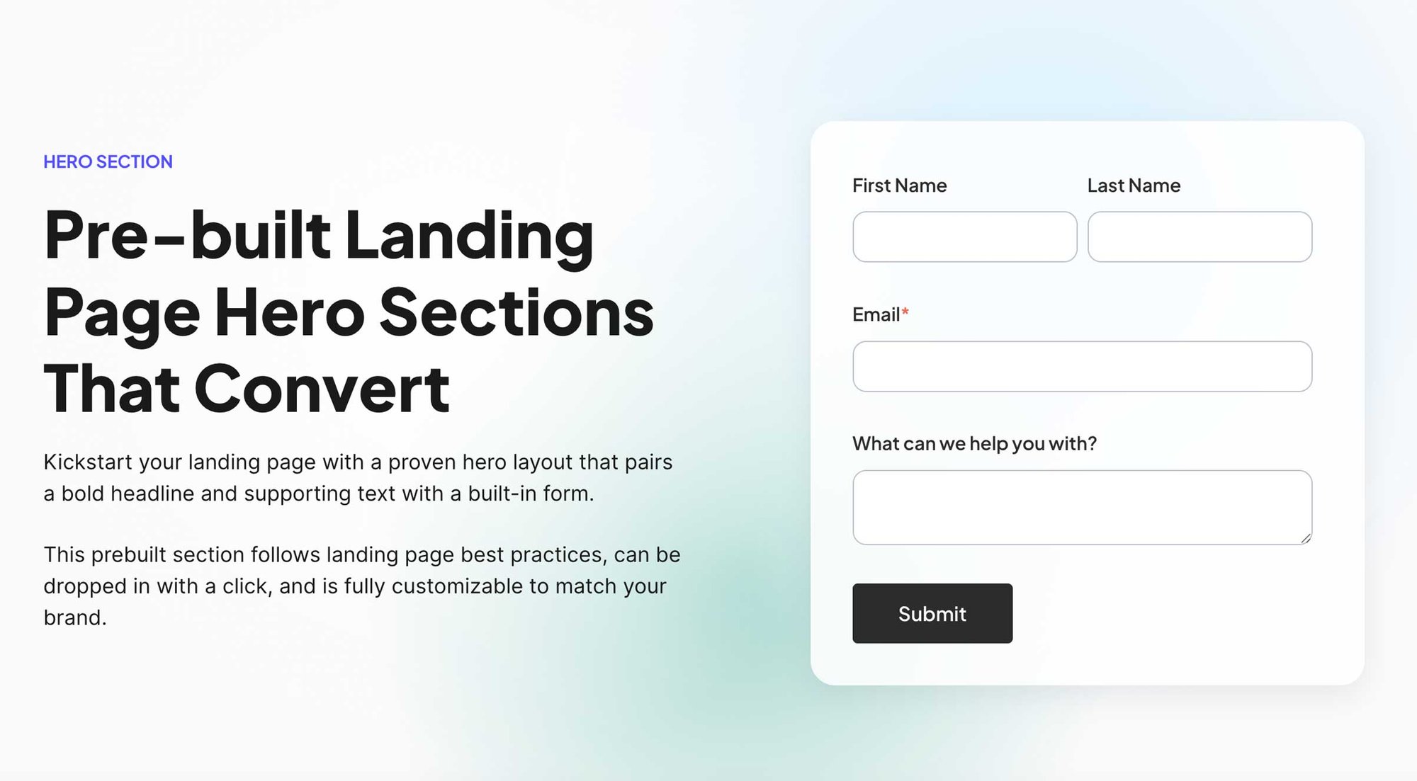 section-landing