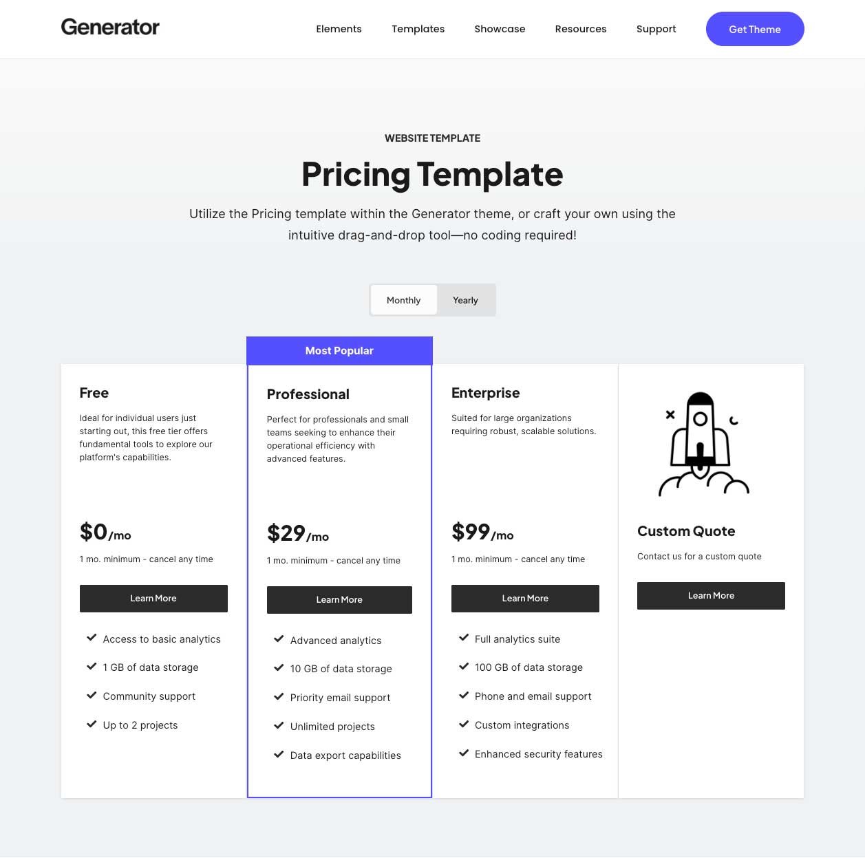 pricing